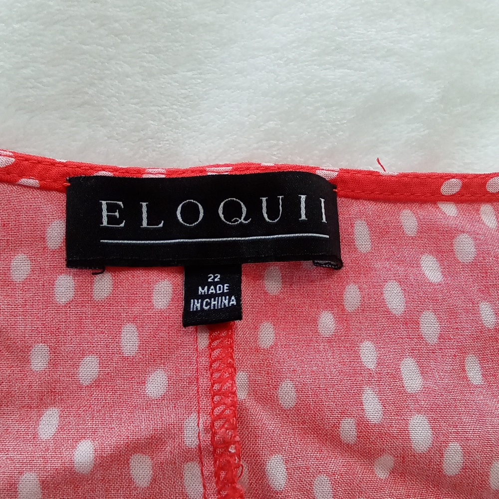 Eloquii.  Size: 22.  Color: Red/white